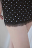 Dot Mini Skirt -black