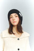 Back-Ribbon Warm Knit Hat
