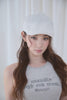 Lace Newsboy Cap -white