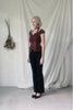 Dot Sheer Blouse(Burgundy)