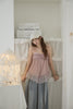 Lace Camisole Blouse -lavender pink