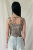Check Corset Bustier(beige)