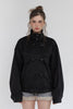 Velour High Neck Jacket -black