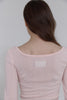 Square Neck Corset Top -pink