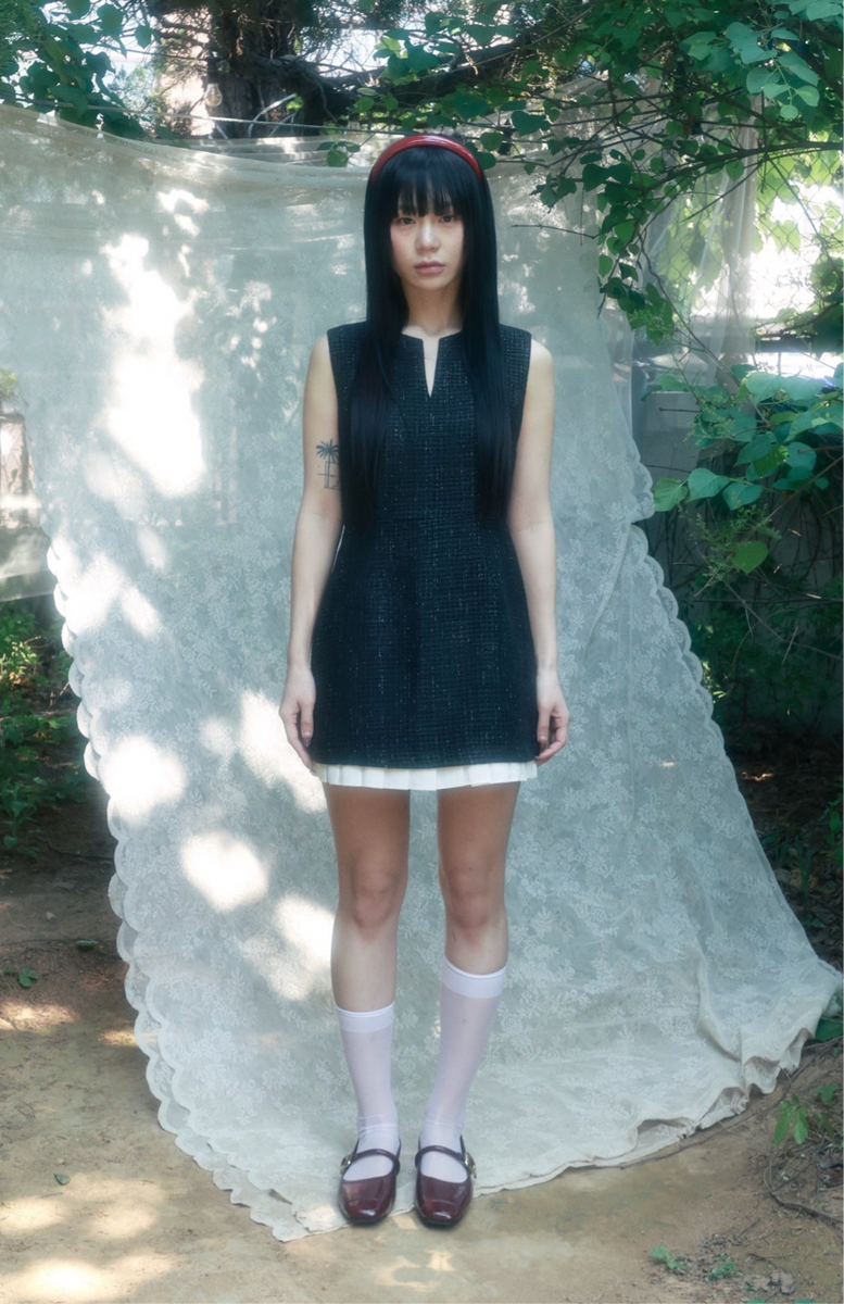 Tweed Frill Dress – unsually