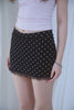 Dot Mini Skirt -black
