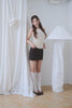 Studded Sleeveless Top -lemon yellow