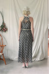 Halter Neck Check Dress