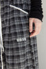 Check Lace Long Pants -black