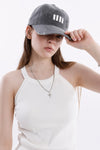 Washed Damage Cap
 (charcoal gray)