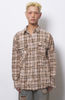 Damaged Check Frill Shirt