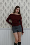 Striped 2-Way Skirt-Overlay Shorts