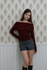 Striped 2-Way Skirt-Overlay Shorts