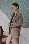 Gingham Check Boxy Jacket