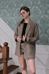 Gingham Check Boxy Jacket