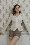 Gingham Check 2-Way Skirt-Overlay Shorts