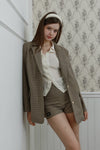 Gingham Check Boxy Jacket