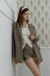 Gingham Check Boxy Jacket