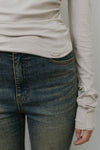 Mellow Off-Shoulder Top -beige