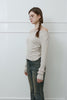 Mellow Off-Shoulder Top -beige