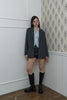 Striped 2-Way Skirt-Overlay Shorts