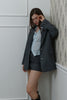 Striped 2-Way Skirt-Overlay Shorts