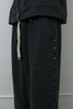 Studded Washed & Distressed Sweatpants –charcoal gray