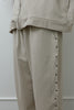 Studded Washed & Distressed Sweatpants –light beige