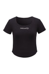 Rhinestone Mini T-shirt(Black)