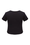 Rhinestone Mini T-shirt(Black)