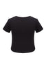 Rhinestone Mini T-shirt(Black)