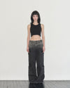 Multi-button Cargo Pants(black)