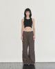 Multi-button Cargo Pants(brown)