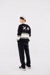 Unsually logo embroidered Old School Cardigan